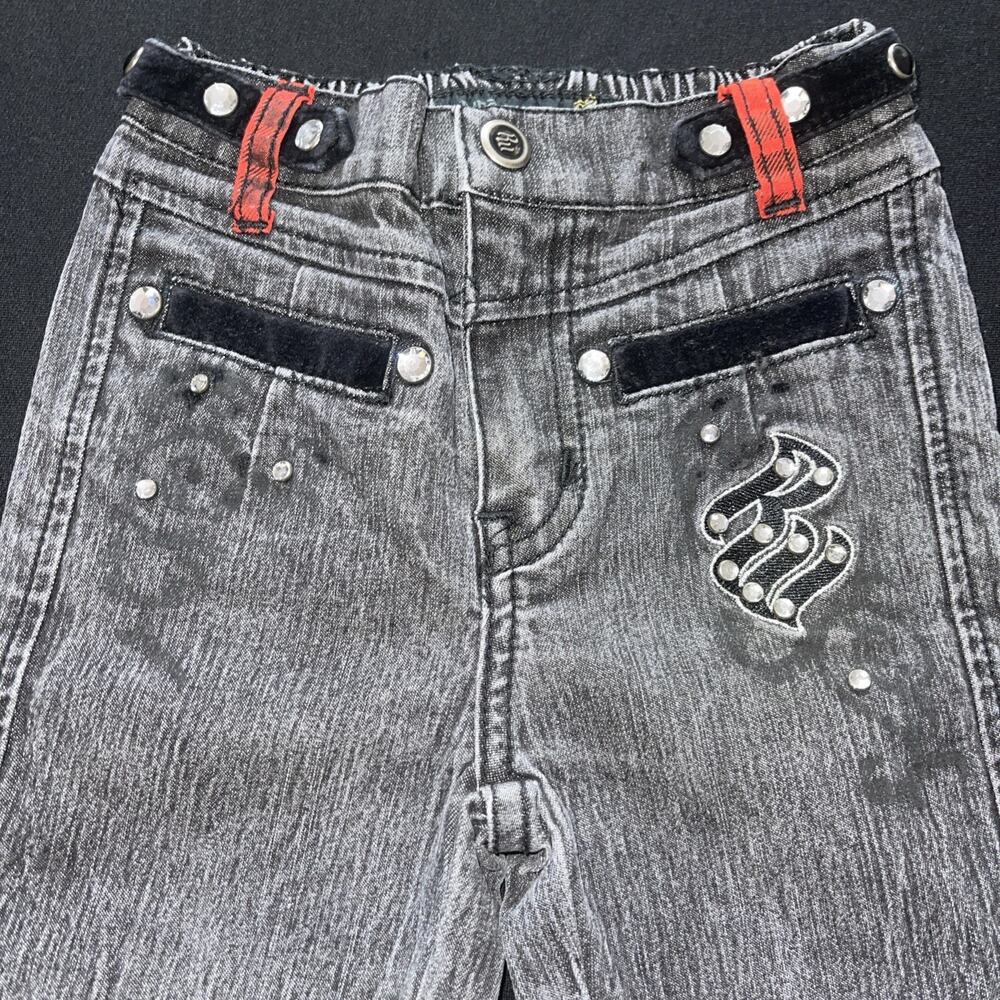 Roca Wear Baby Girl 3T Bejeweled Black Jeans